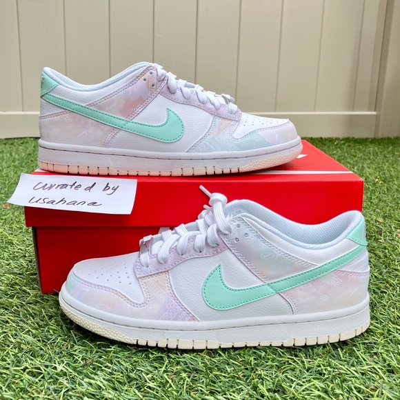 Nike air Jordan 1 low white pastel paisley shoes